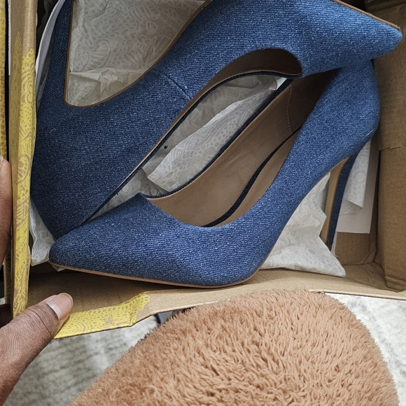 Mix No. 6 Denim Blue Heels - Picture 5 of 5